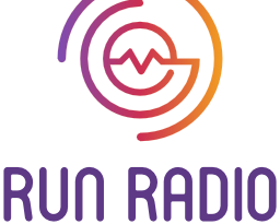 Run Radio logo with broken circle and wave graphic and "life and radio run together" tagline.